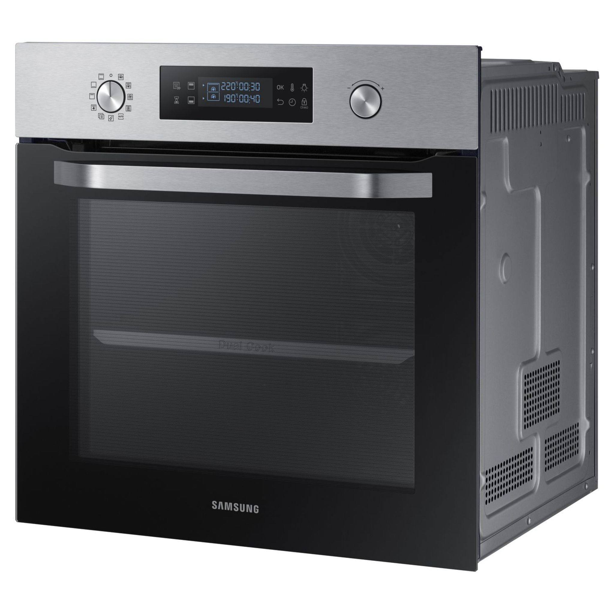 Voir la diapositive 8 : SAMSUNG Four encastrable NV64R3571BS, 64 L, Multifonction, Chaleur pulsée, Nettoyage pyrolyse, 2 cavités indépendantes
