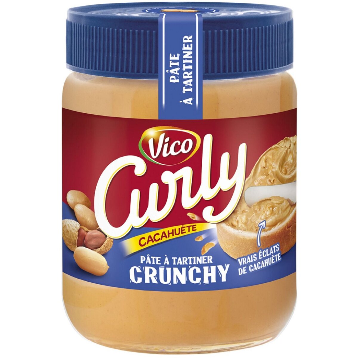 VICO Vico curly cacahuète crunchy à tartiner 340g