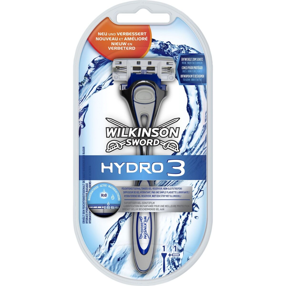 WILKINSON Hydro 3 rasoir avec recharge 1 recharge 1 rasoir