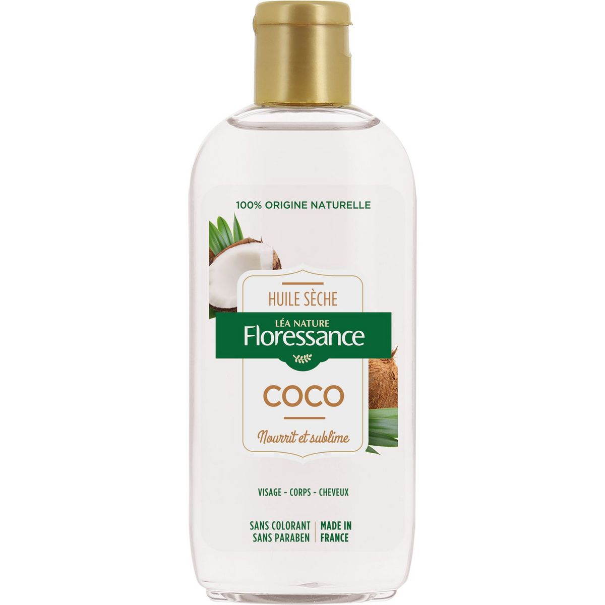 FLORESSANCE Huile sèche de coco 100% naturelle 150ml