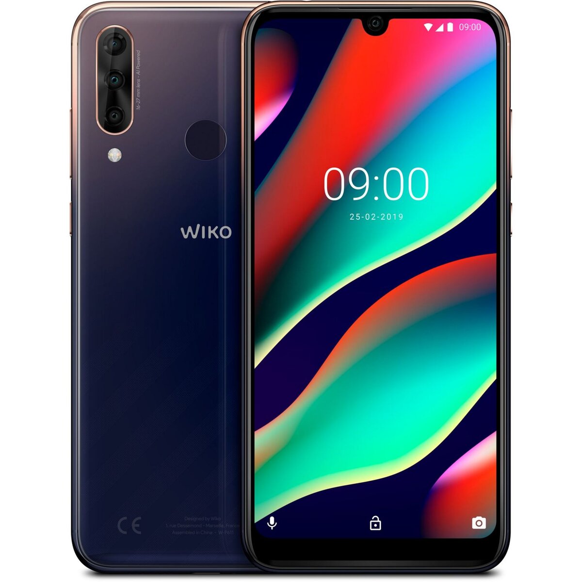 WIKO Smartphone VIEW3 PRO - 64 Go - Anthracite - Nightfall - 6.3 pouces - 4G
