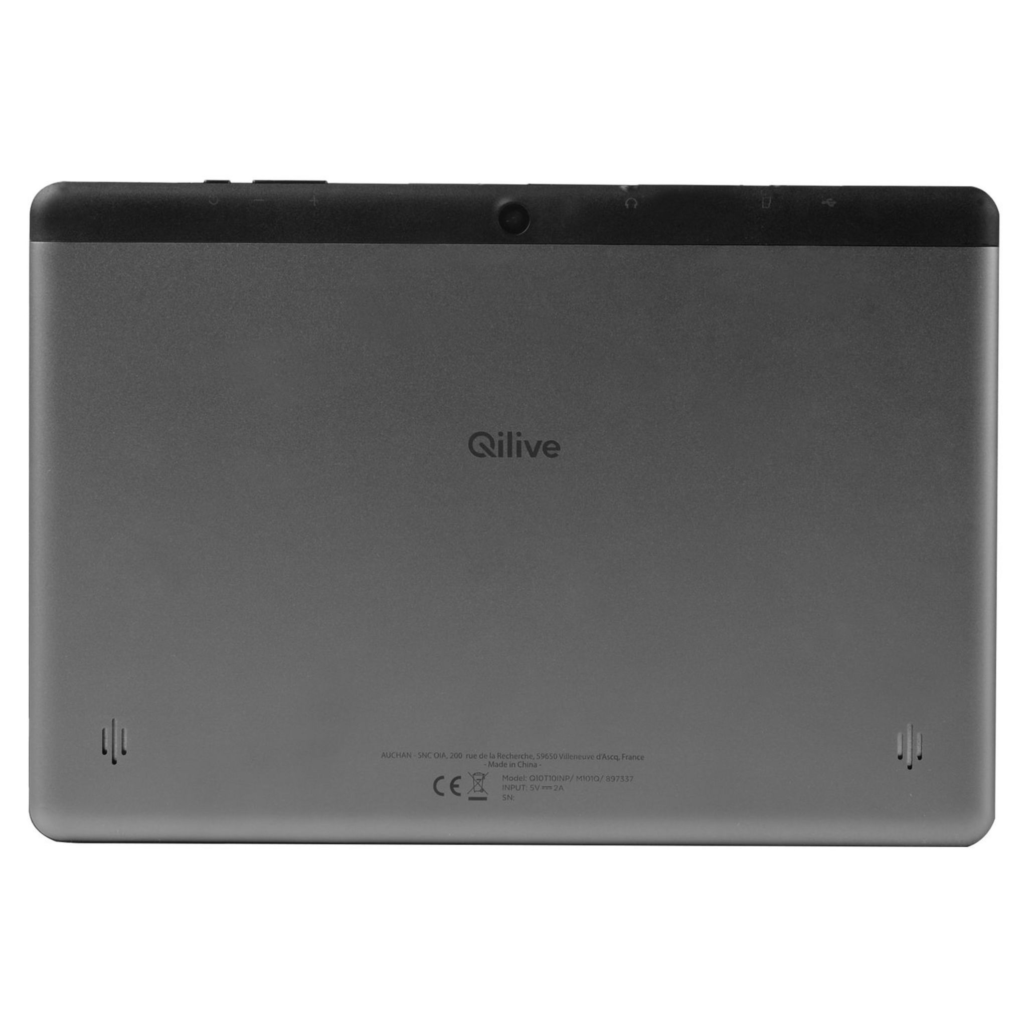 Voir la diapositive 3 : QILIVE Tablette tactile Q10 10.1 pouces Gris Métal Wifi