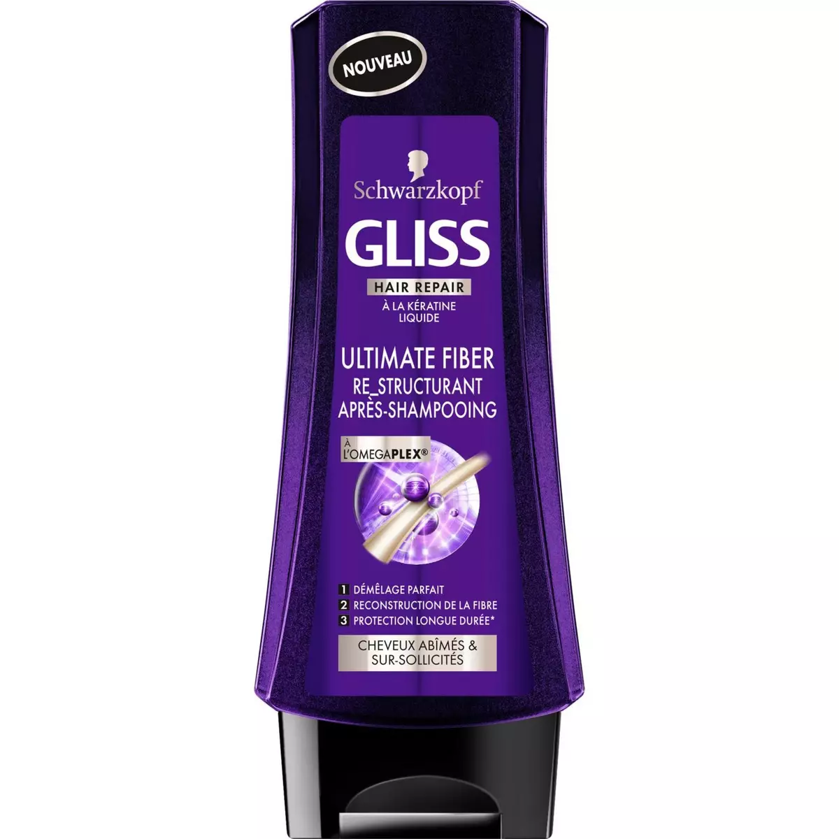 GLISS Après-shampooing re-structurant à l'omegaplex cheveux abîmés 200ml