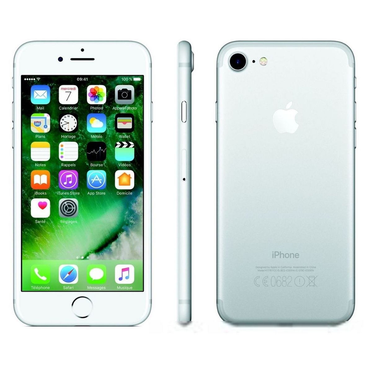 APPLE Apple - iPhone 7 - Reconditionné Grade A - 32 Go - Argent - EX SLP