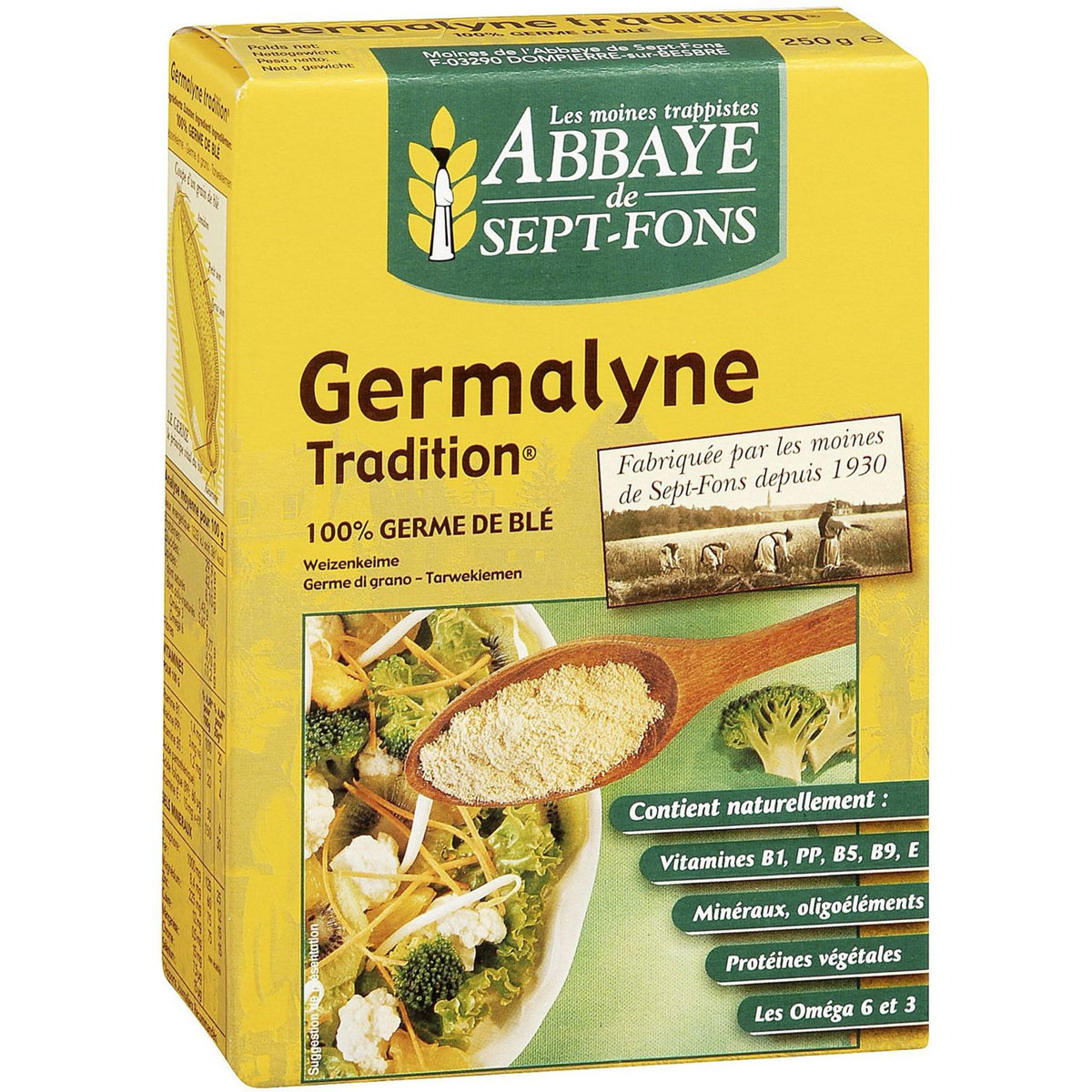 ABBAYE DE SEPT-FONS Germalyne tradition 100% germe de blé 250g pas cher ...