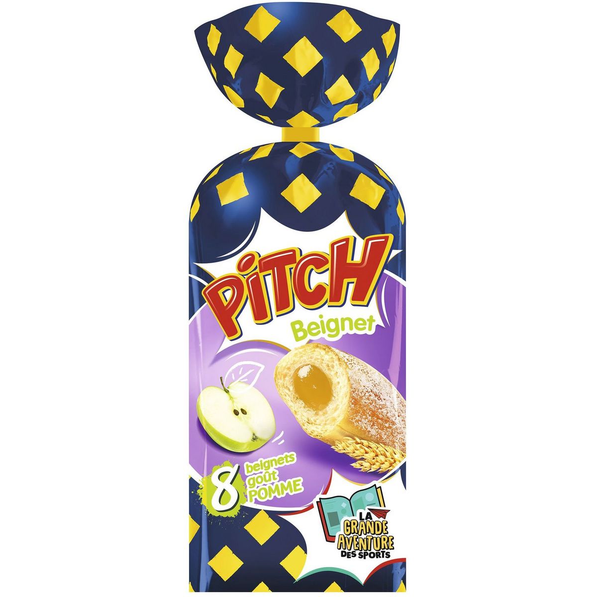 PASQUIER Pitch Beignets fourrés à la pomme 350g 8 pièces 350g