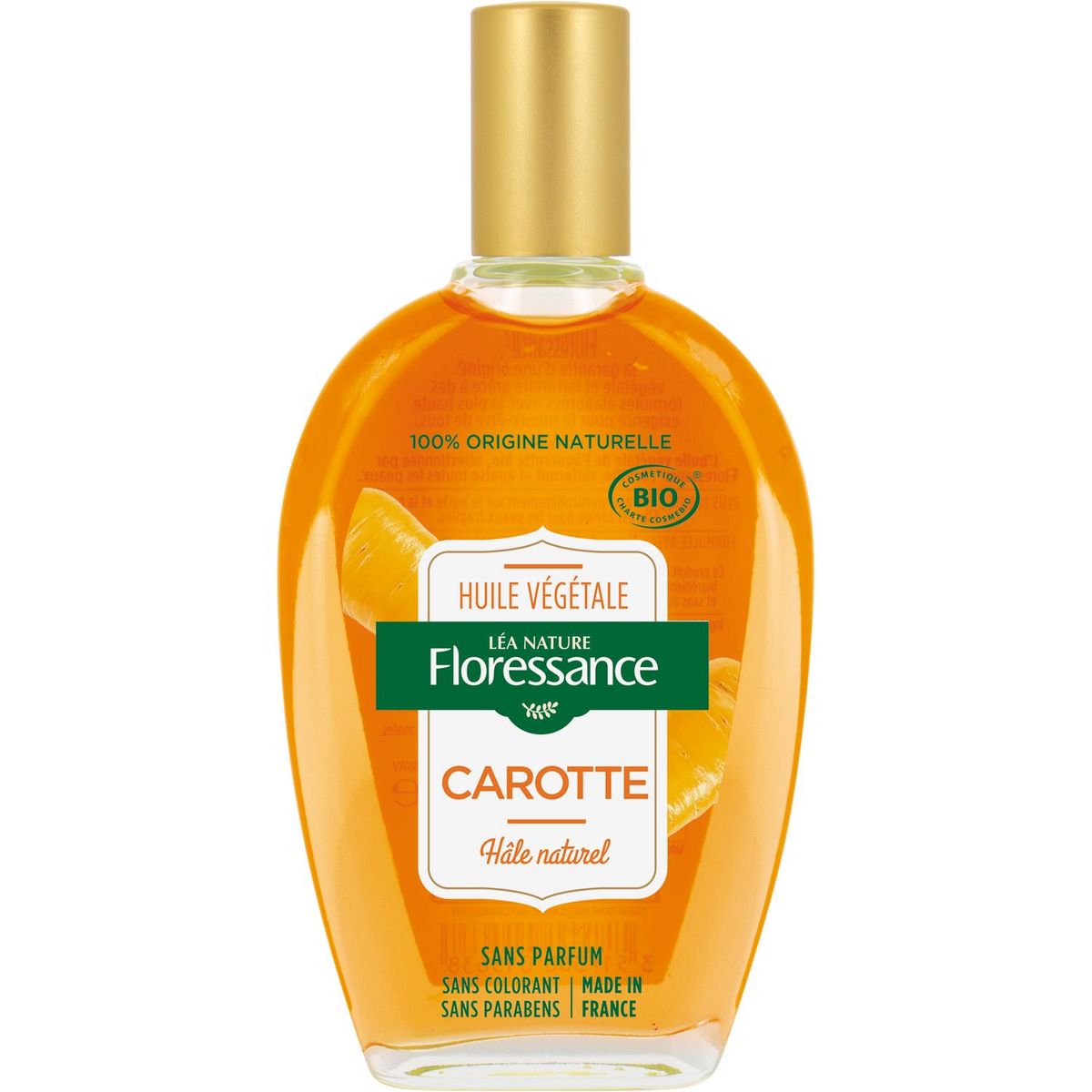 FLORESSANCE Huile végétale de carotte 100% origine naturelle 50ml