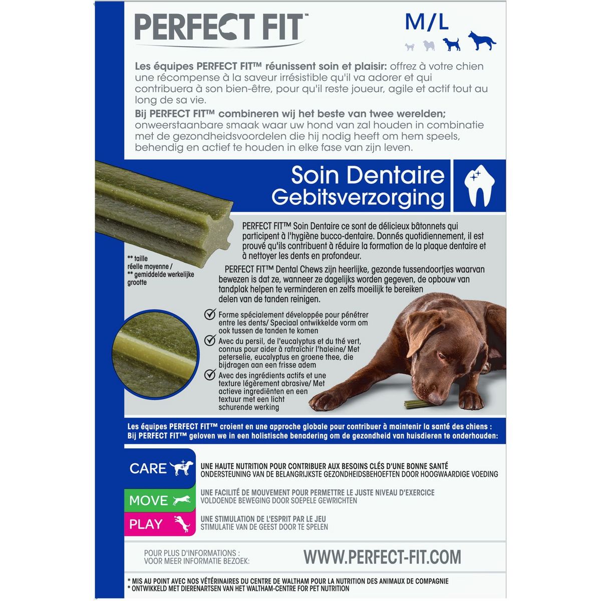 PERFECT FIT Perfect fit Friandises sticks hygiène dentaire pour chien x5 5 pièces