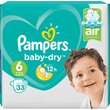 PAMPERS Baby-dry géant couches taille 6 (13-18kg) 33 couches
