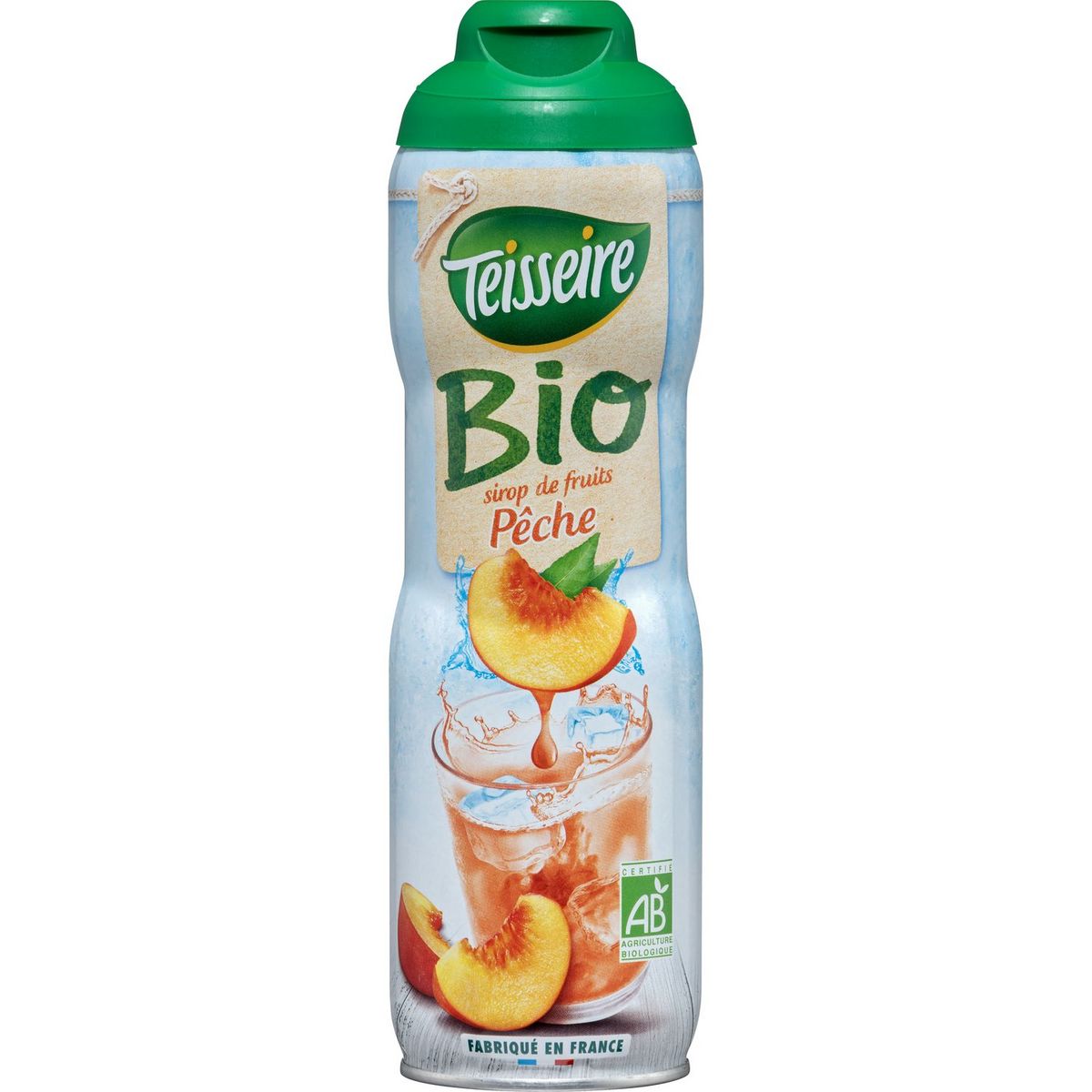TEISSEIRE Sirop de fruits pêche bio bidon 60cl