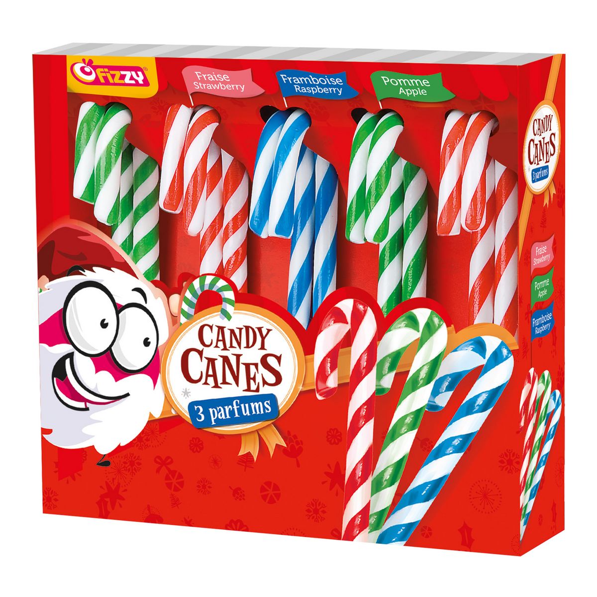 FIZZY Sucres d'orge 3 parfums 140g