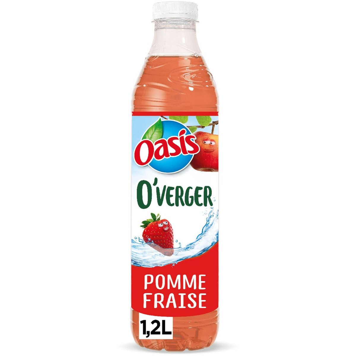 OASIS O'Verger eau fruitée saveur pomme fraise 1,2l