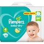 PAMPERS Baby-dry mega pack couches taille 4 (9-14kg) 86 couches
