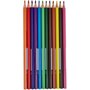 AUCHAN Etui de 12 crayons de couleur - Multicolore