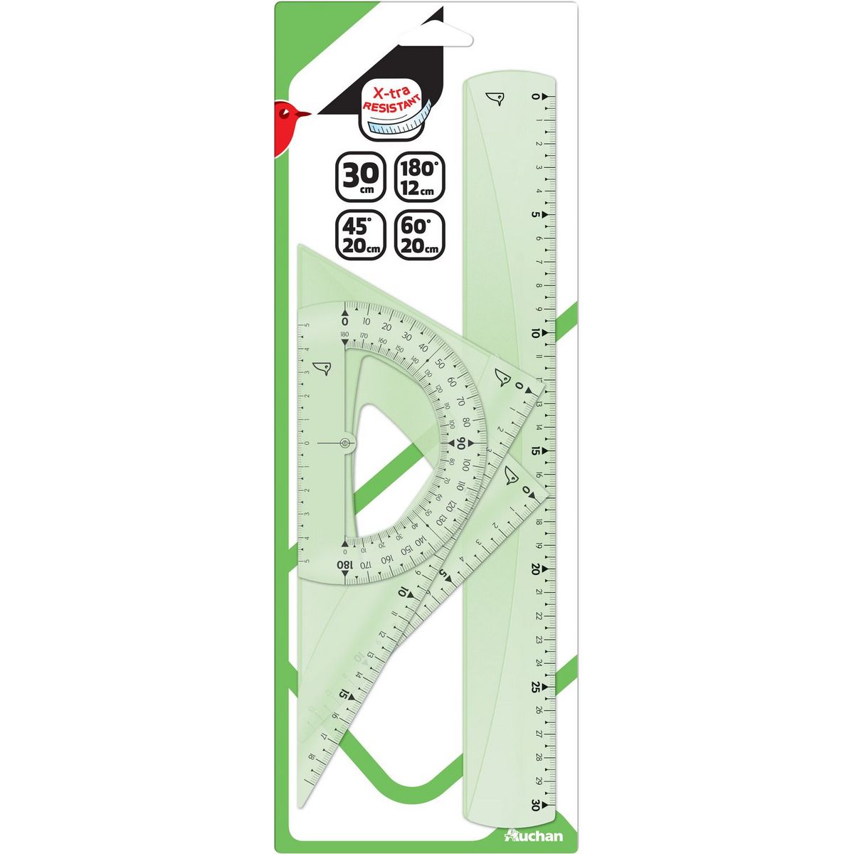 AUCHAN Auchan Kit de traçage incassable 4 pièces 1 pièce