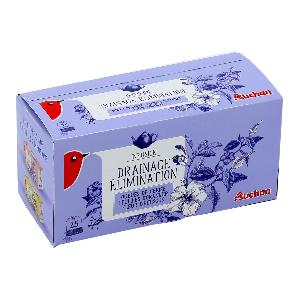 AUCHAN Auchan Infusion drainage élimination 25 sachets 40g 25 sachets 40g