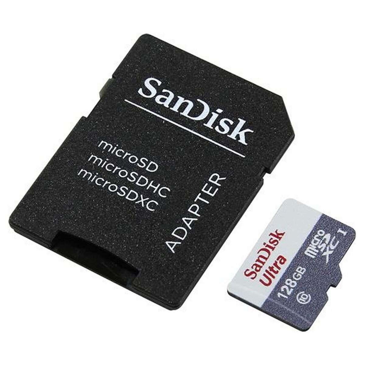 SANDISK Carte mémoire Ultra MicroSDXC 128 Go UHS-I + Adaptateur SD Classe  10 pas cher 