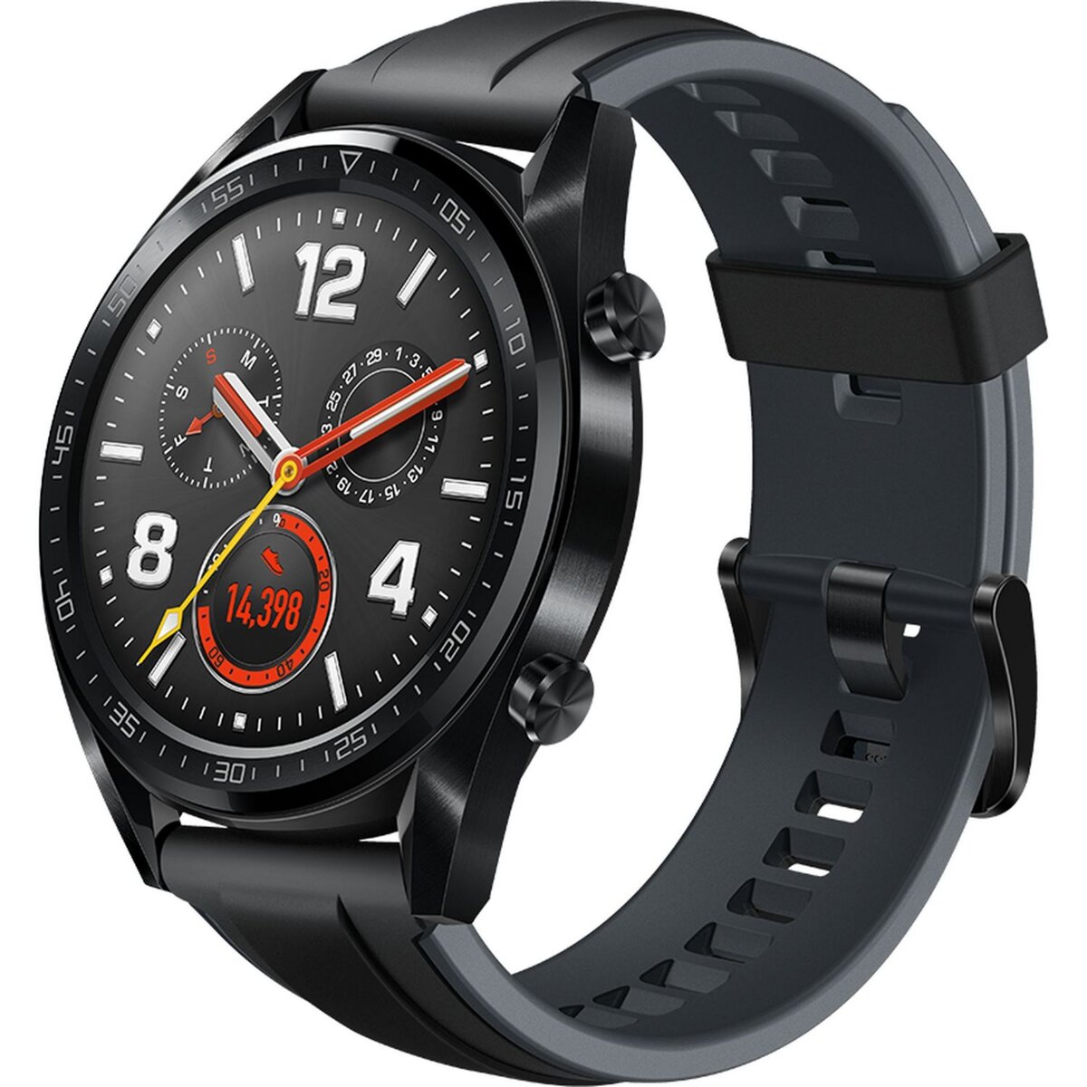 HUAWEI Montre connectée - Watch GT - Noir Silicone