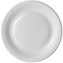 Voir la diapositive 1 : POUCE Pouce assiette en carton blanc 23cm x100