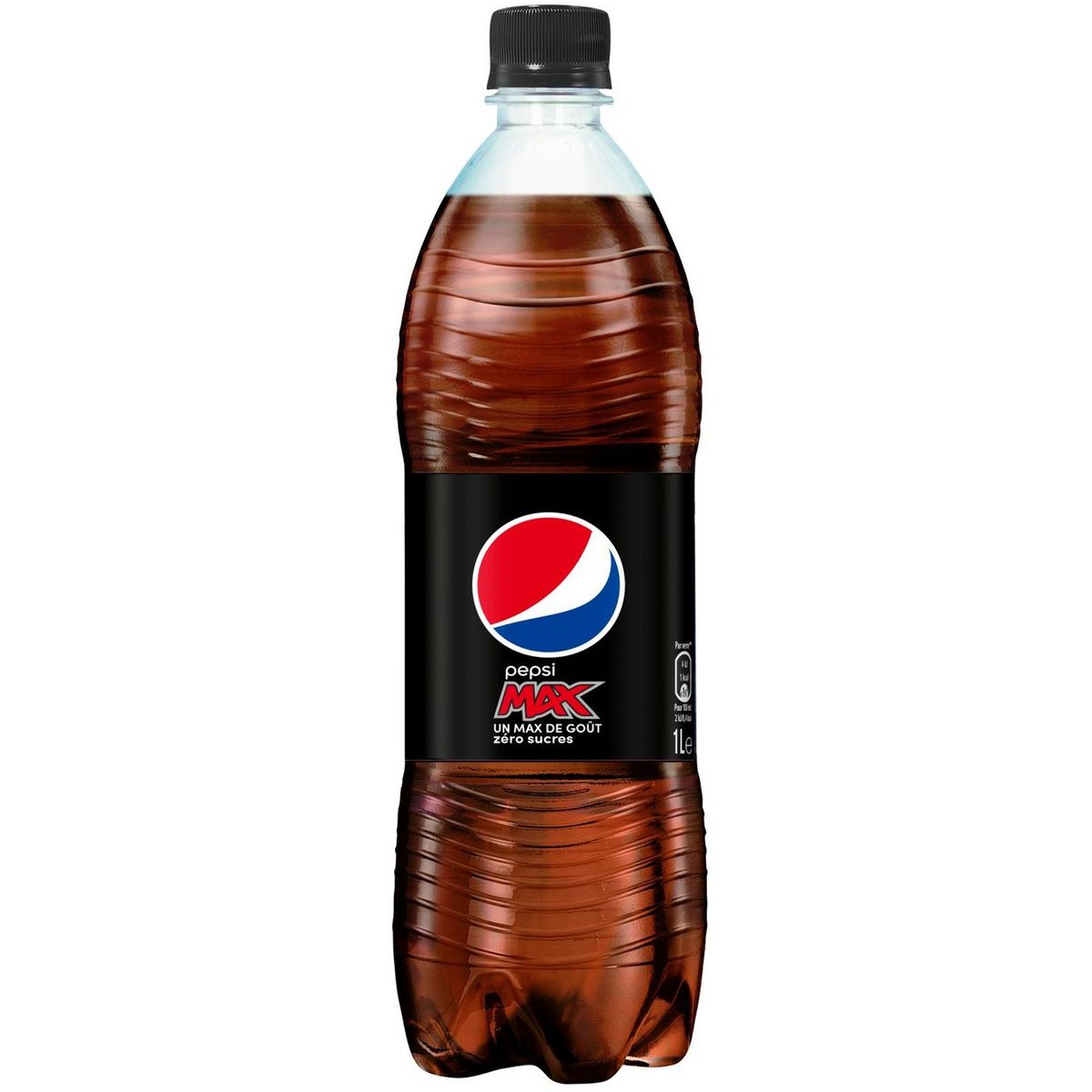 PEPSI MAX Pepsi max Boisson gazeuse aux extraits végétaux zéro sucre 1l 1l