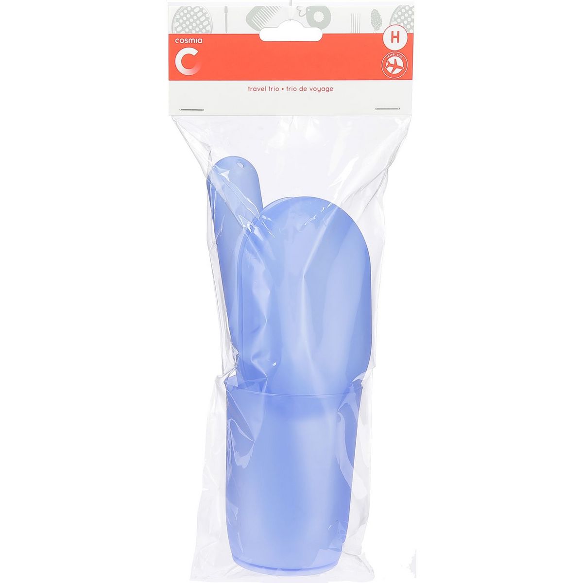 Cosmia set voyage gobelet, porte-savon, étui brosse à dents