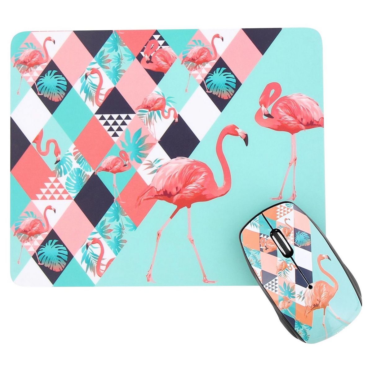 TNB BUNDLE Souris Sans Fil et Tapis assortis Exotique