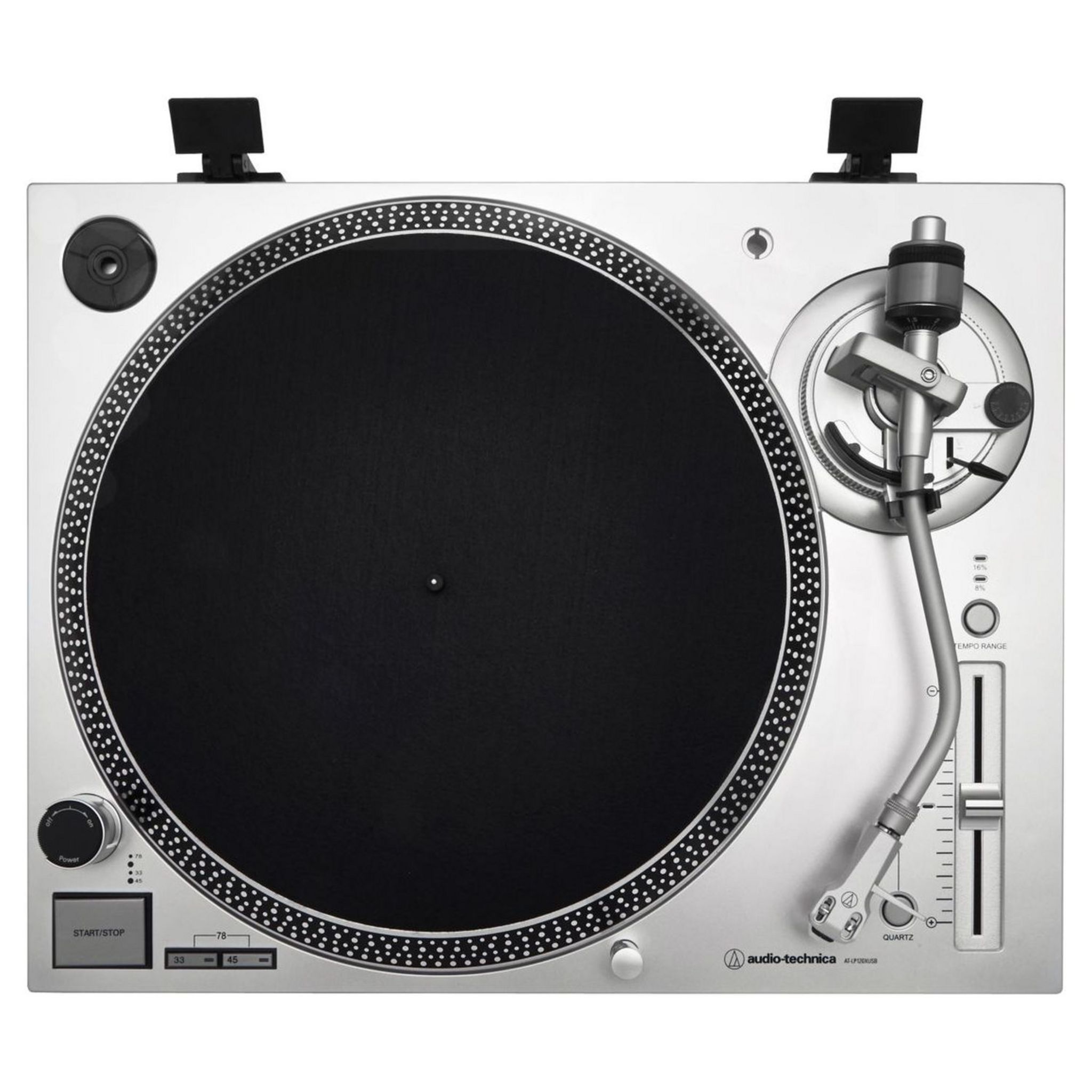 Voir la diapositive 2 : AUDIO TECHNICA Platine vinyle AT LP120XUSBSV - Gris argenté