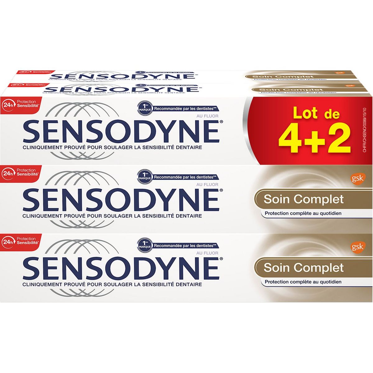 SENSODYNE Sensodyne Dentifrice soin complet 6x75ml 6x75ml