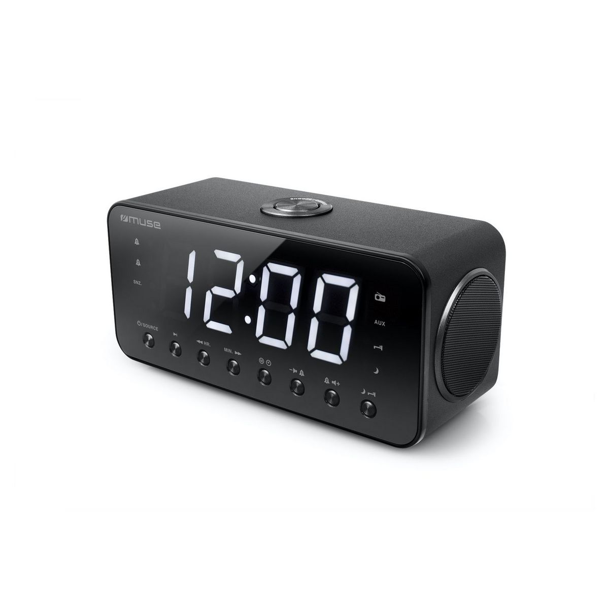 MUSE Radio réveil - Noir  - M-192 CR