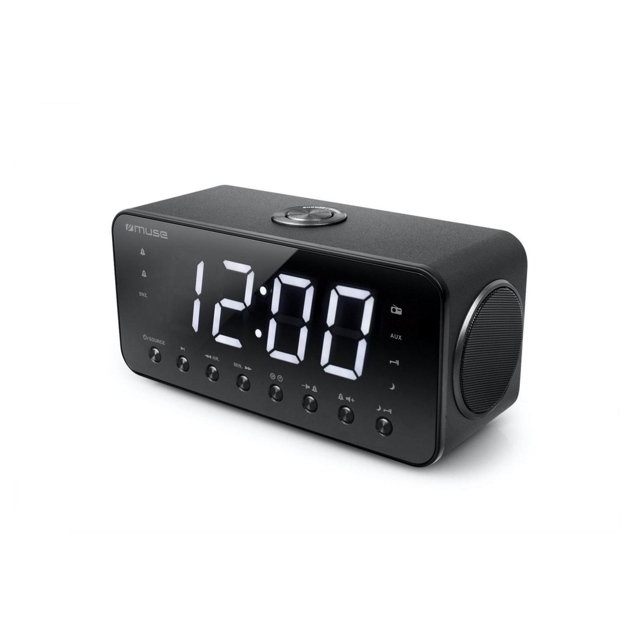 Voir la diapositive 2 : MUSE Radio réveil - Noir  - M-192 CR