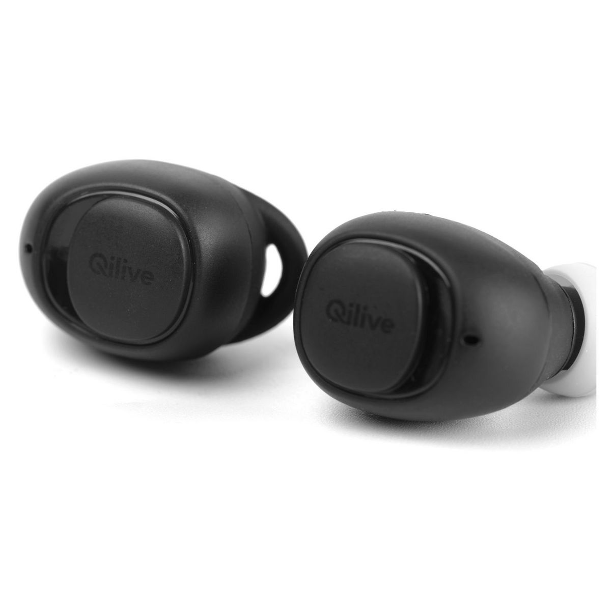 QILIVE Écouteurs Q1817 Bluetooth True Wireless avec Base de recharge Noir