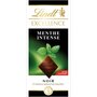 LINDT Excellence tablette chocolat noir dégustation arôme naturel menthe intense 1 pièce 100g