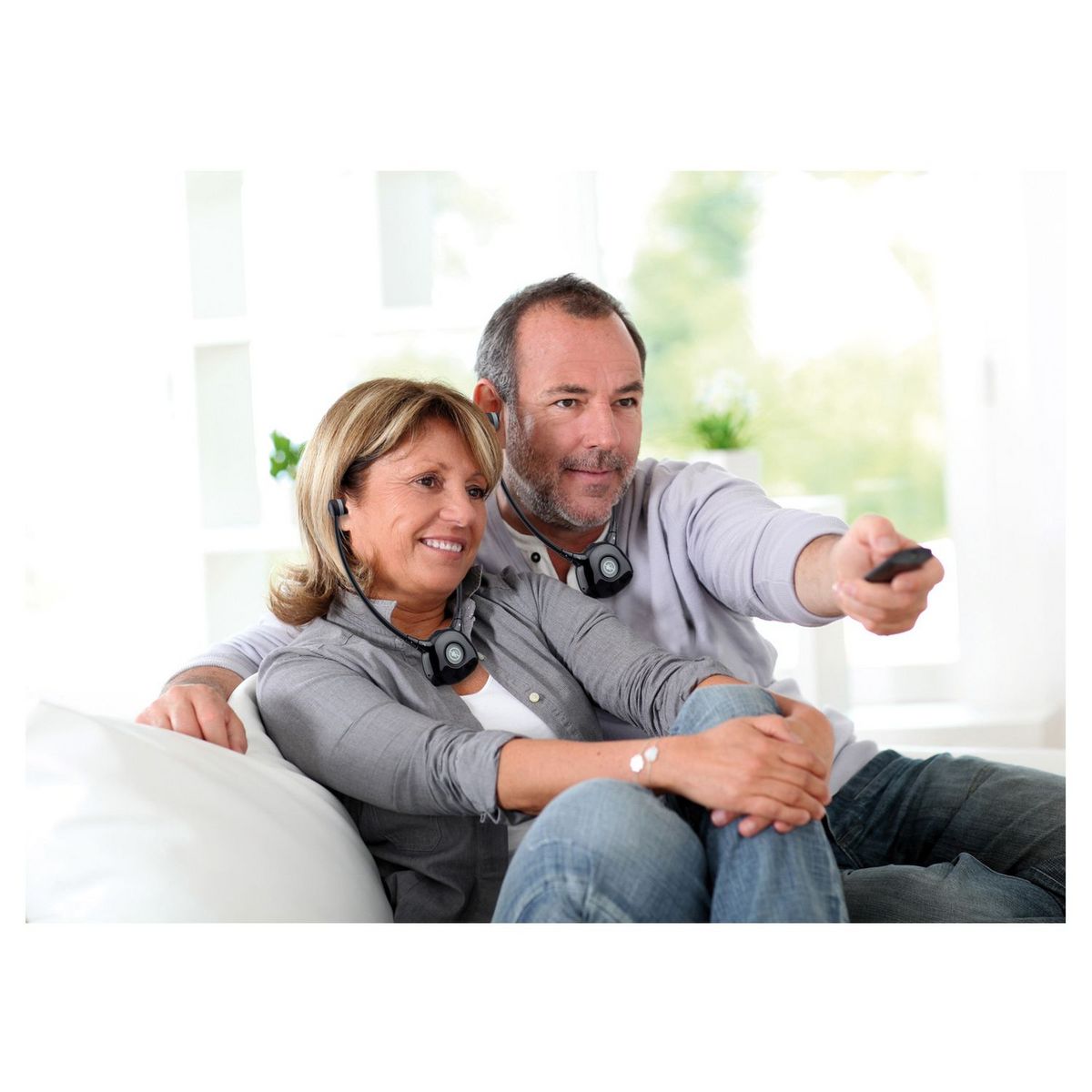 CGV Casque TV Stéréo Dolfin Duo Noir