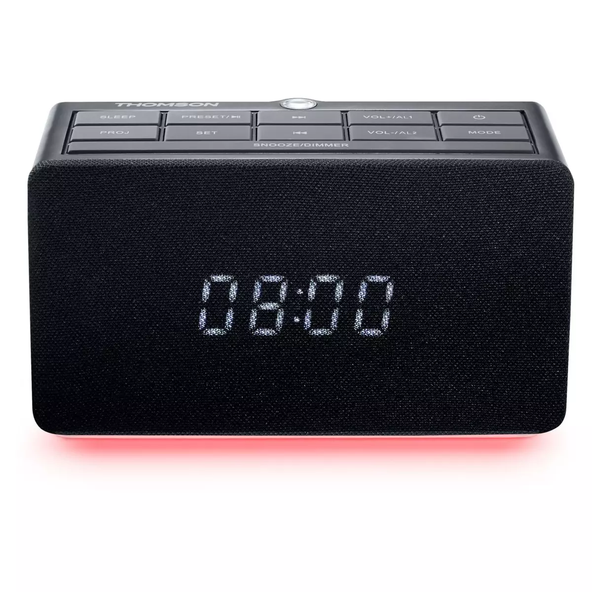 THOMSON Radio réveil avec projecteur - Noir - CL300P