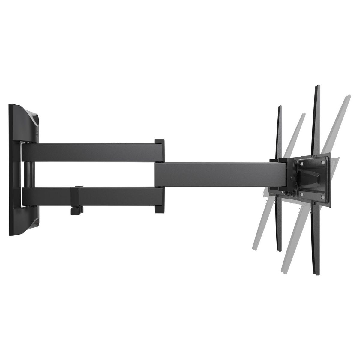 MELICONI Support TV Pantographe Slim 600 SDRP Plus orientable et inclinable 50 à 82 pouces - Noir