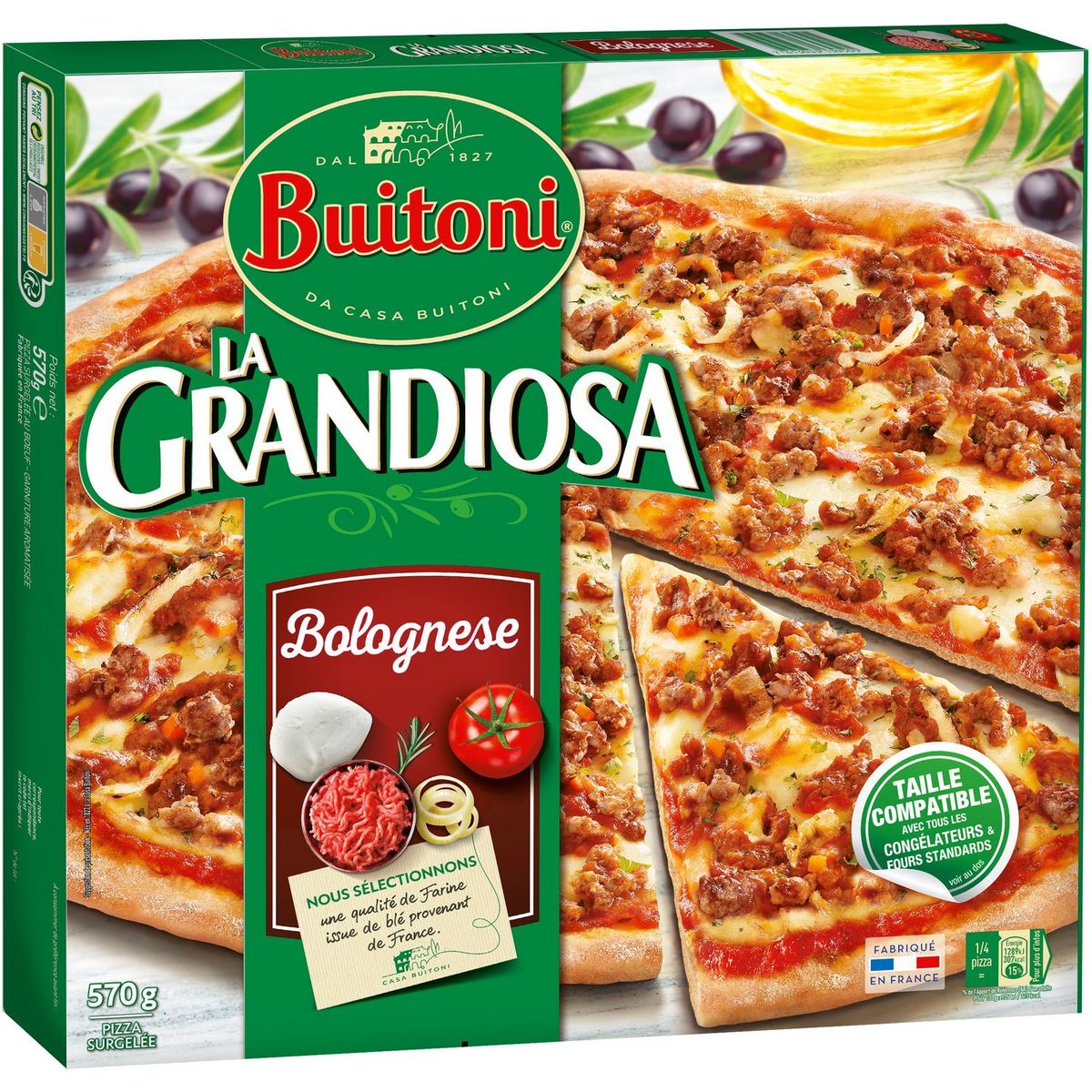 BUITONI Buitoni Pizza à la bolognaise la grandiosa 570g 570g