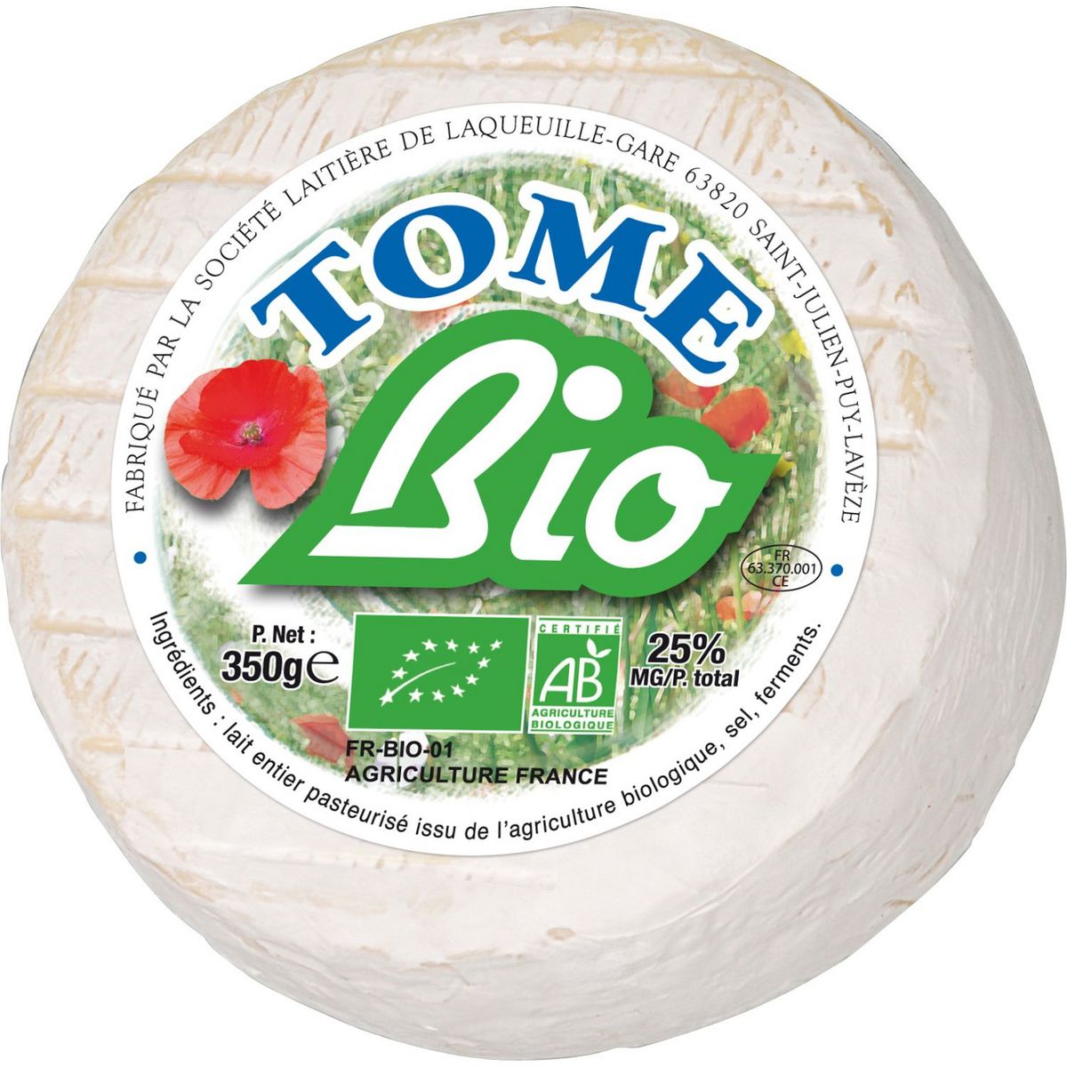FROMAGE Tomme bio 350g 350g