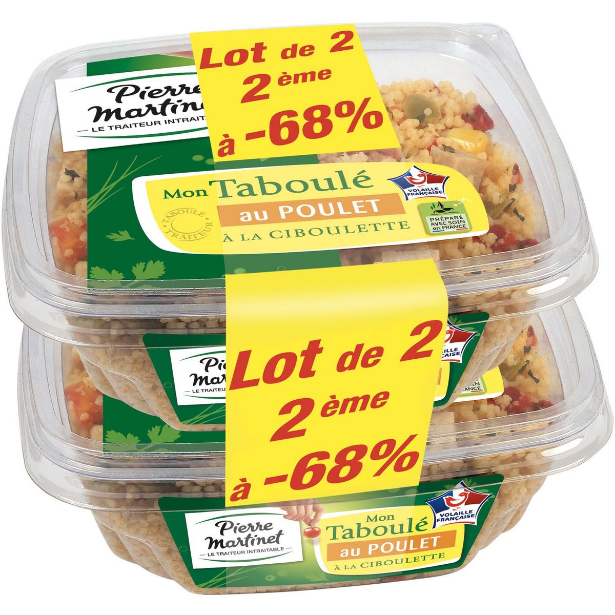 MARTINET Martinet taboulé au poulet 2x300g