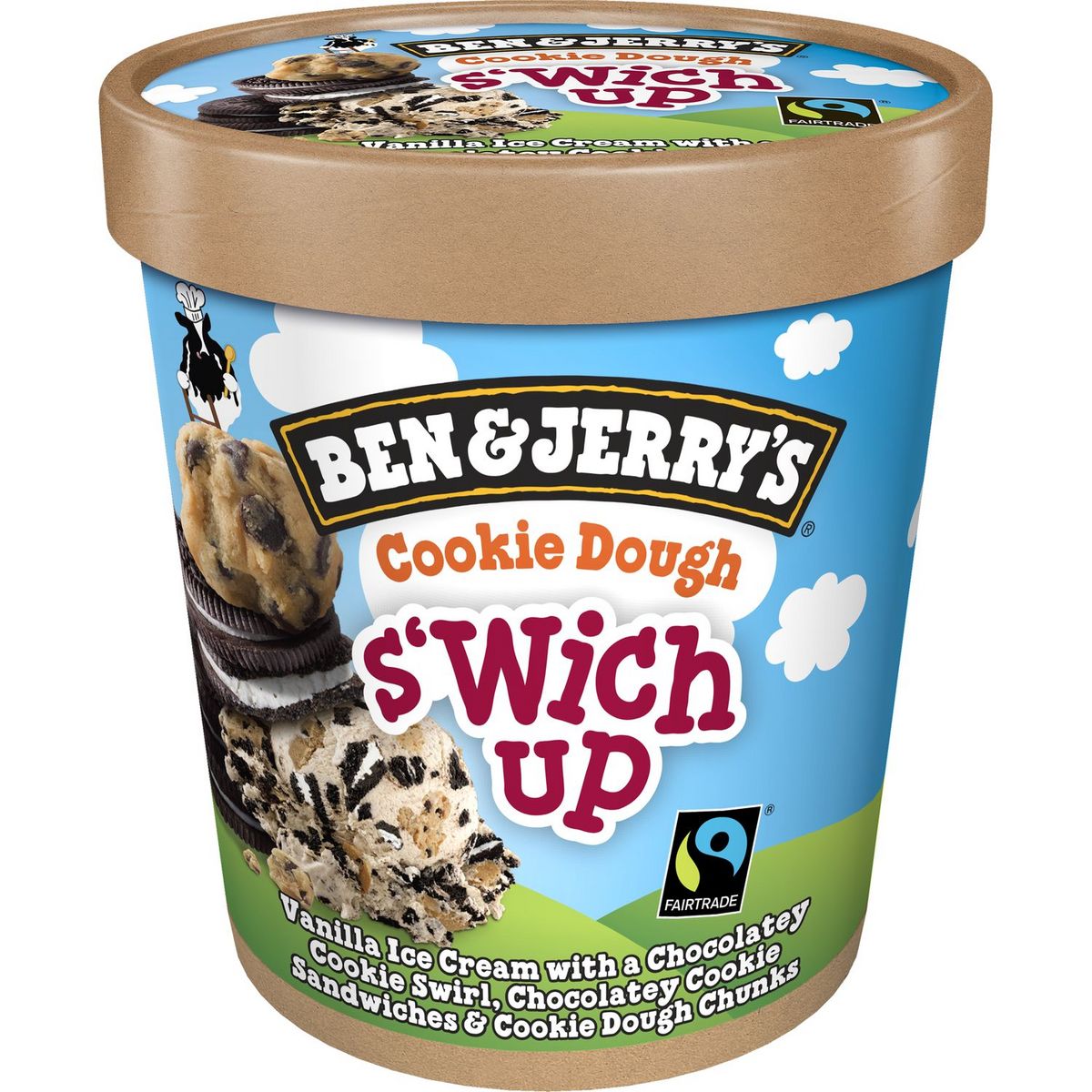 BEN ET JERRY'S Ben & Jerry's swich up crème glacée vanille chocolat 410g