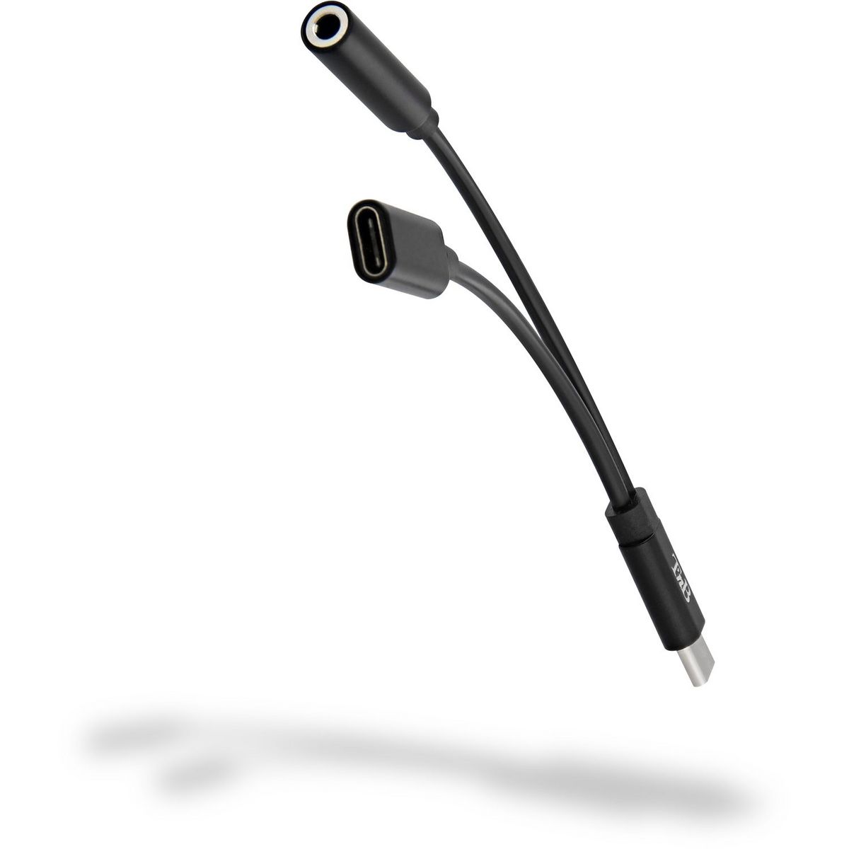 TNB Adaptateur ADAUSBC 35 USB-C mâle / Jack 3.5 mm et USB-C femelles Noir