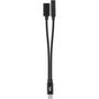 Voir la diapositive 2 : TNB Adaptateur ADAUSBC 35 USB-C mâle / Jack 3.5 mm et USB-C femelles Noir