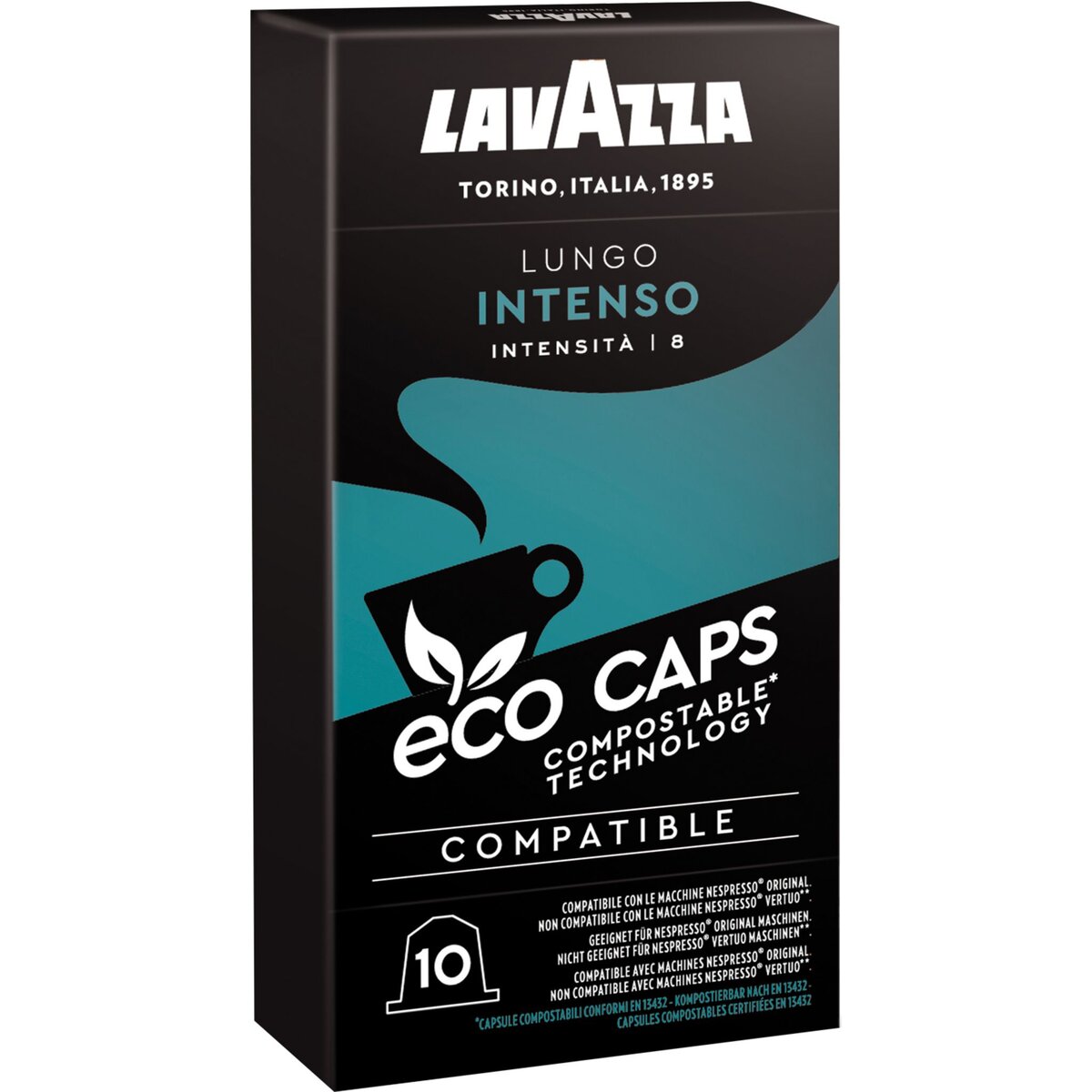 LAVAZZA Café lungo intense en capsule compatible Nespresso 10 capsules 53g