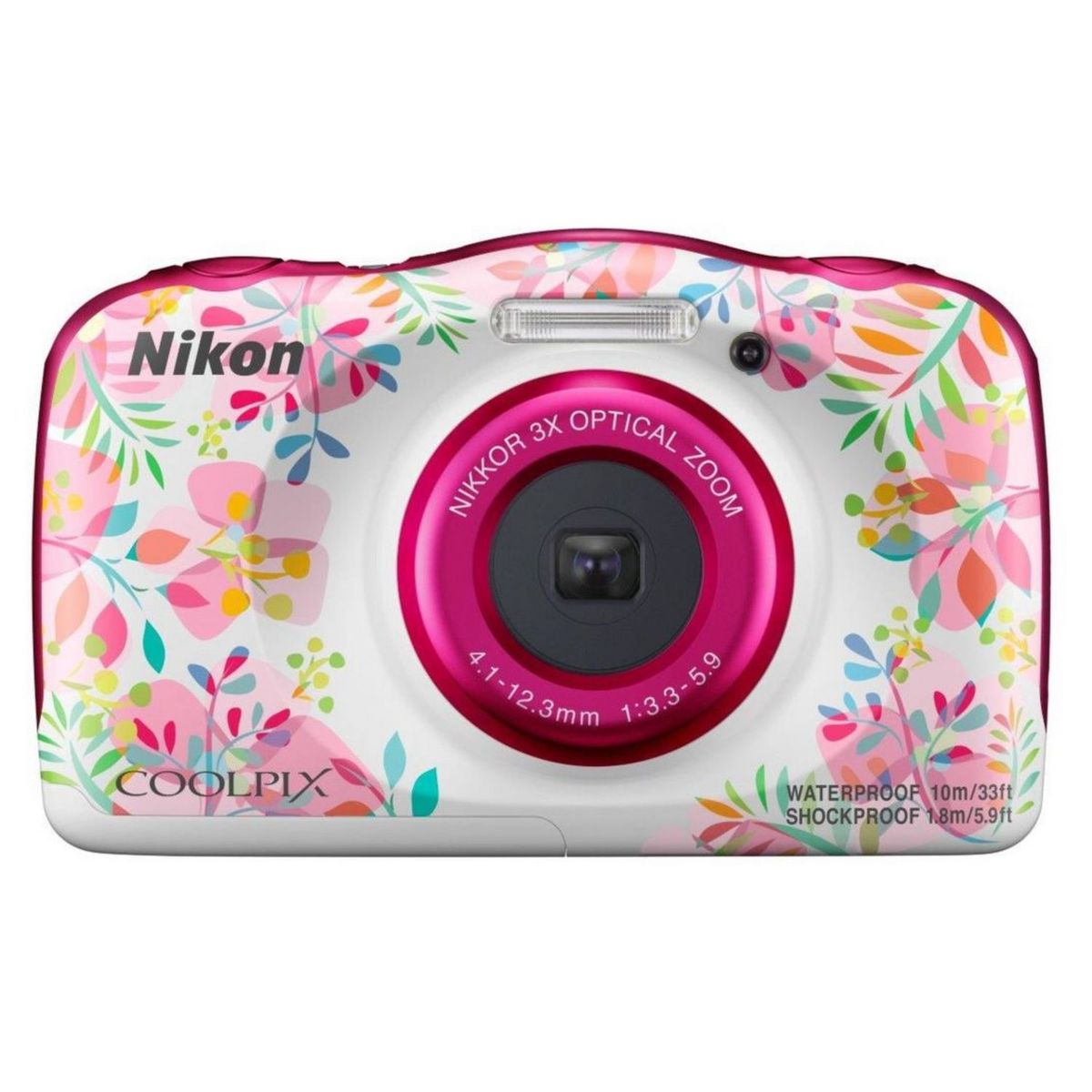 NIKON Appareil photo compact étanche Coolpix W150 Flowers + Sac à dos