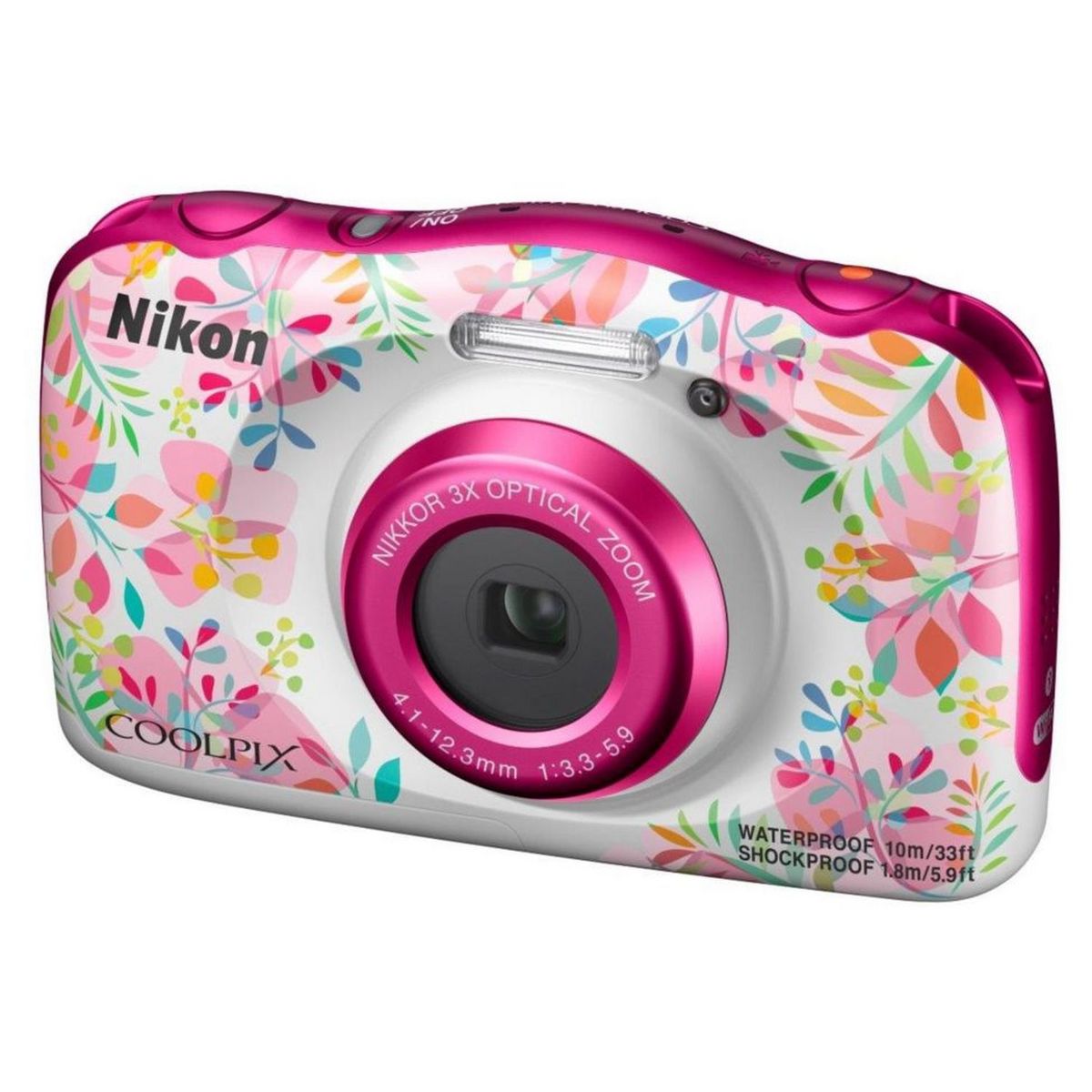 NIKON Appareil photo compact étanche Coolpix W150 Flowers + Sac à dos