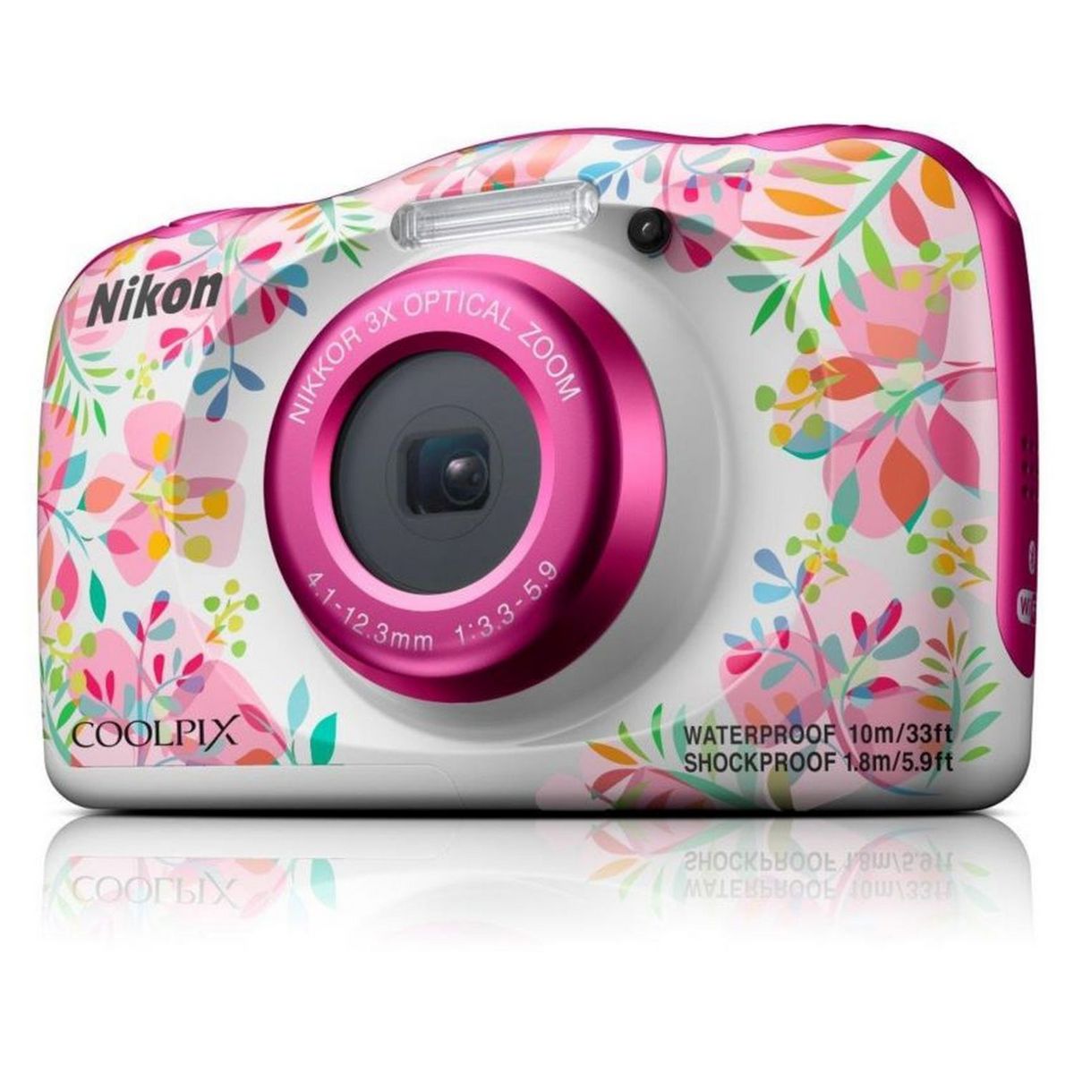 NIKON Appareil photo compact étanche Coolpix W150 Flowers + Sac à dos