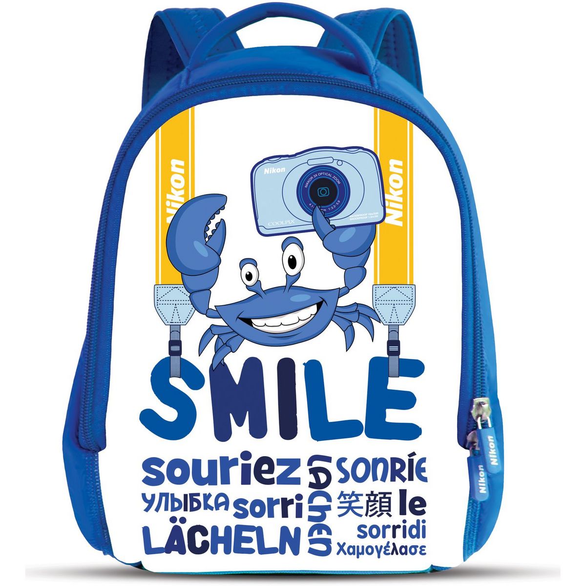 NIKON Appareil photo compact étanche Coolpix W150 Bleu + Sac à dos