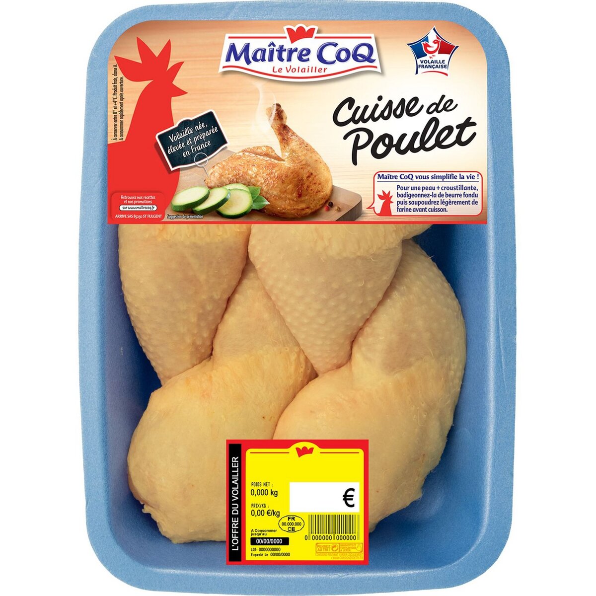 MAITRE COQ Maitre Coq Cuisses de poulet jaune 1kg 1kg