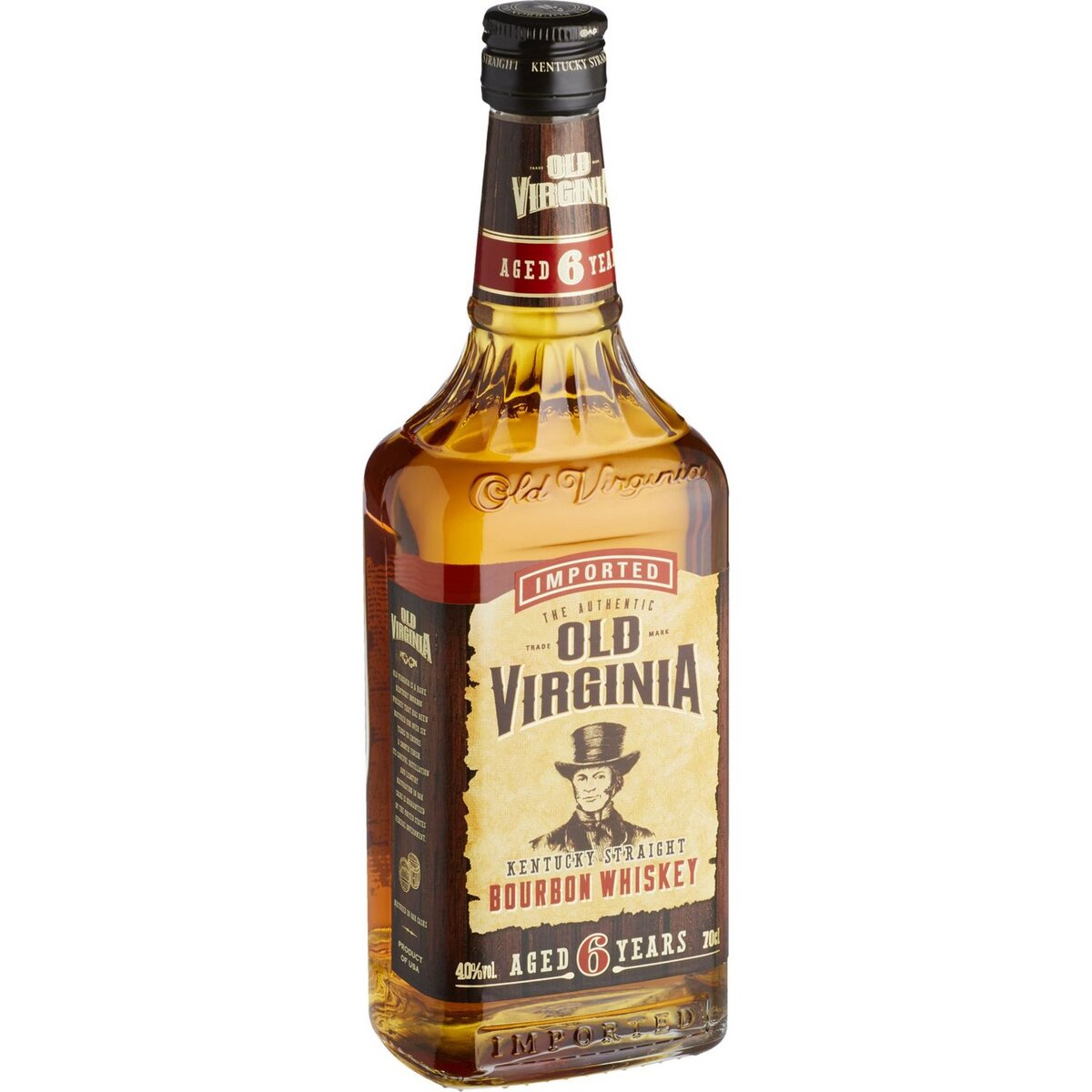 Old Virginia bourbon whiskey 6 ans 40° -70cl