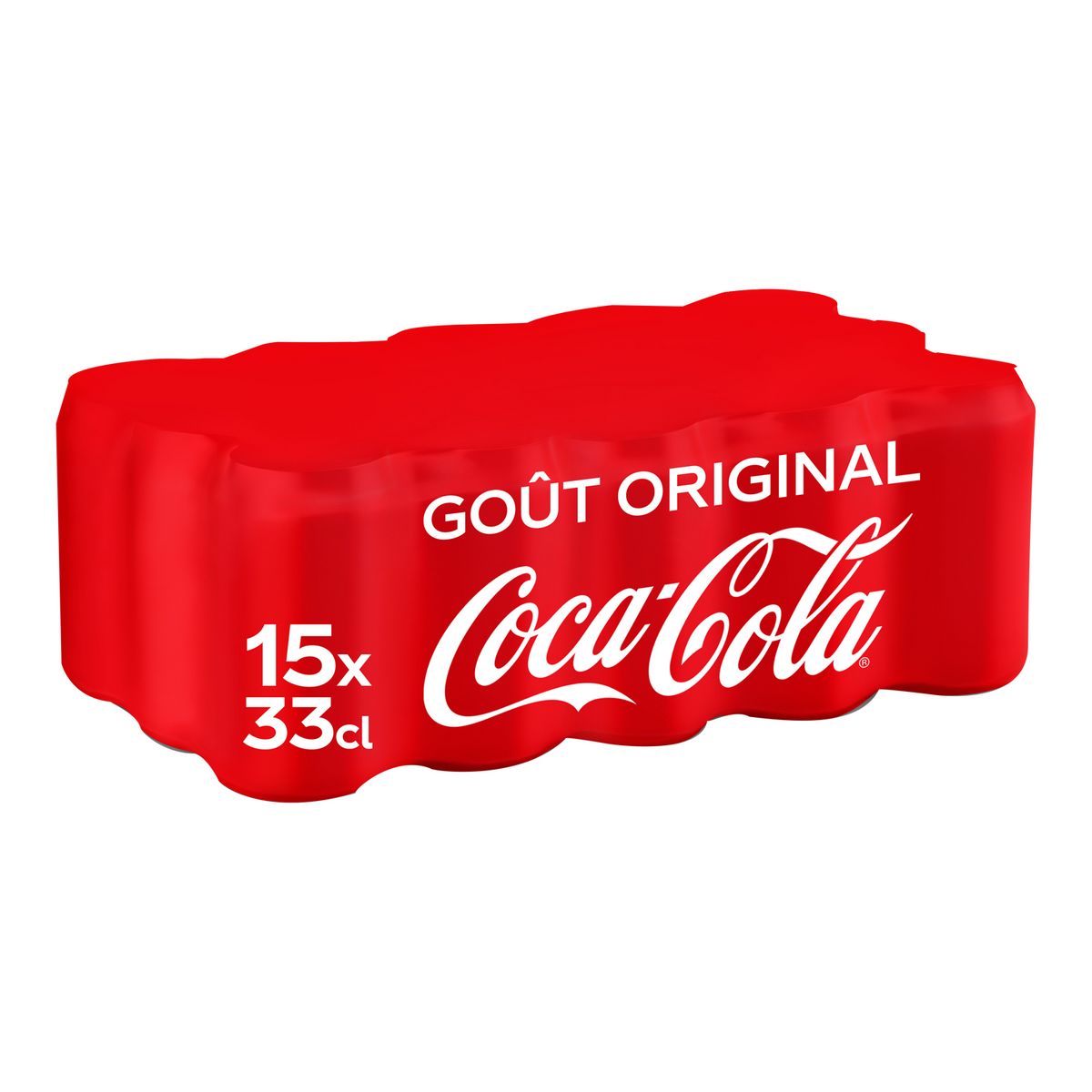 COCA-COLA Boisson gazeuse aux extraits végétaux original boîtes 15x33cl