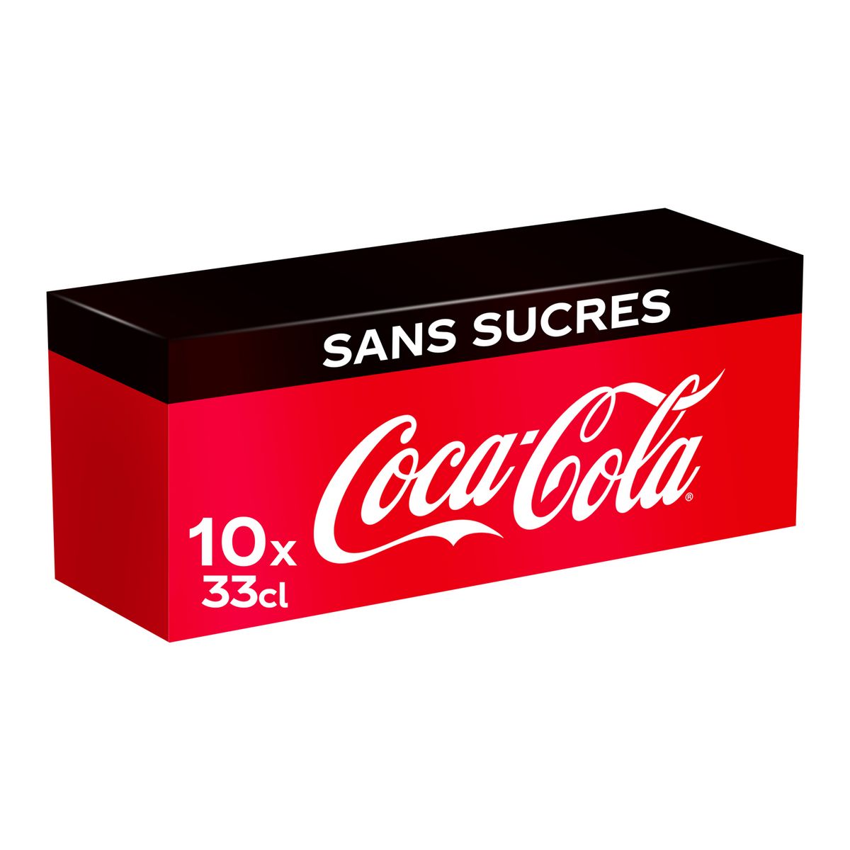 COCA-COLA Boisson gazeuse aux extraits végétaux zéro frigopack 10x33cl
